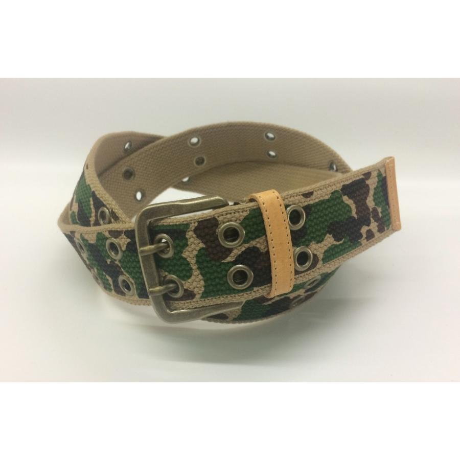 GIベルト ガチャベルト 布ベルト 40ミリ 迷彩柄 ミリタリーベルト