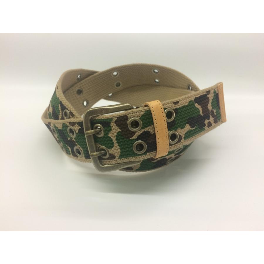 Mサイズ ベルト メンズ GI ガチャベルト 40ミリ幅 迷彩柄 ミリタリー
