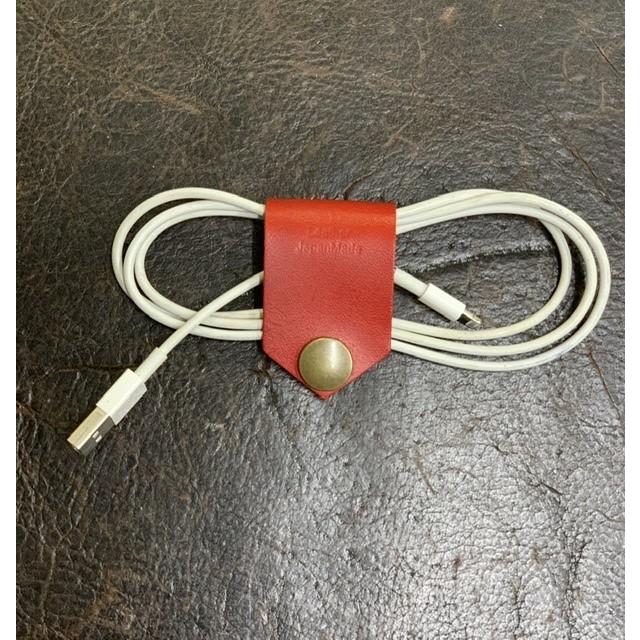 【 送料無料 即日発送 】 栃木レザー ケーブルホルダー コードホルダー コードクリップ イヤホンコード収納 本革 日本製 自社生産 |  | 04