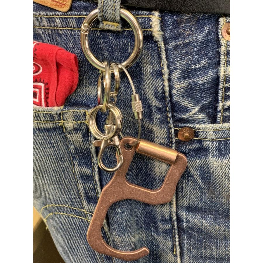 ドアオープナー キーホルダー オープンドア 非接触 抗菌 銅イオン ウイルス対策 無接触 純銅製 銅製 感染防止 エレベーターボタン ドア ATM 日本製 国産 |  | 15
