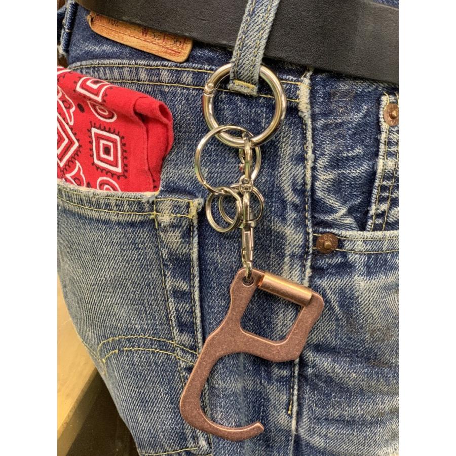 ドアオープナー キーホルダー オープンドア 非接触 抗菌 銅イオン ウイルス対策 無接触 純銅製 銅製 感染防止 エレベーターボタン ドア ATM 日本製 国産 |  | 16