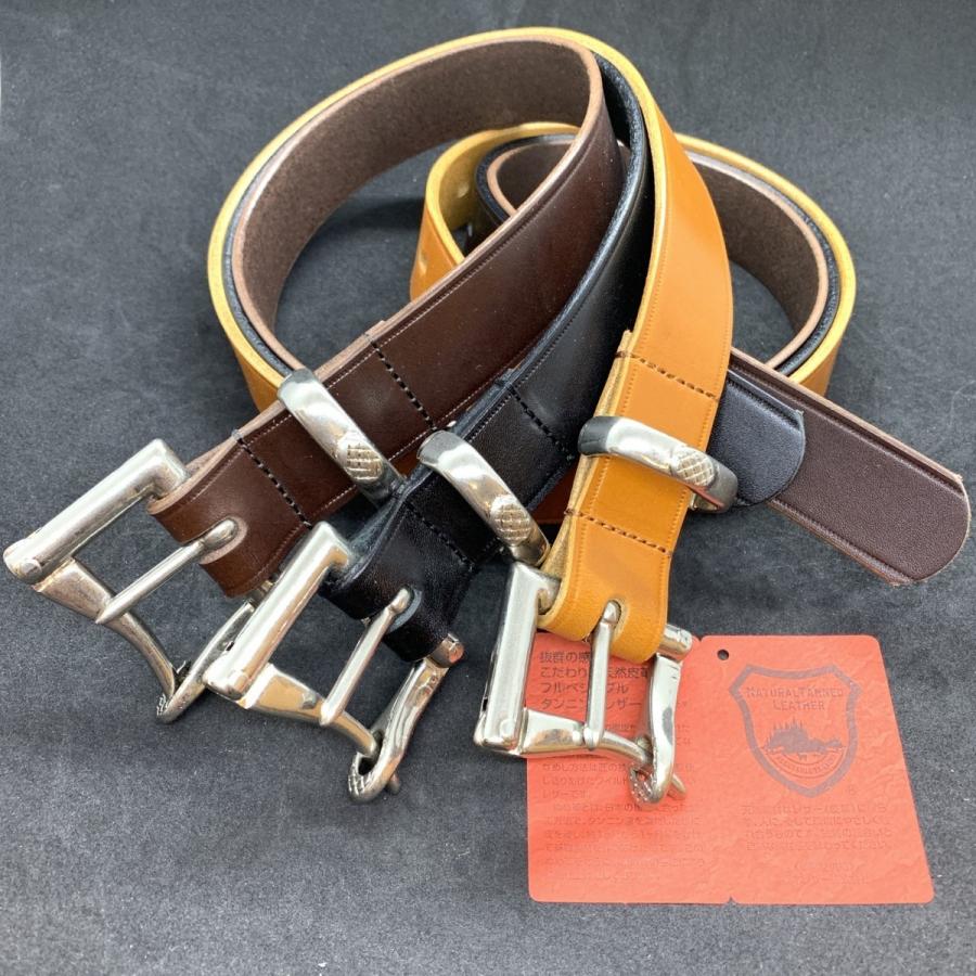 ベルト 栃木レザー 30ミリ クイックリリースバックル ファイヤーマン