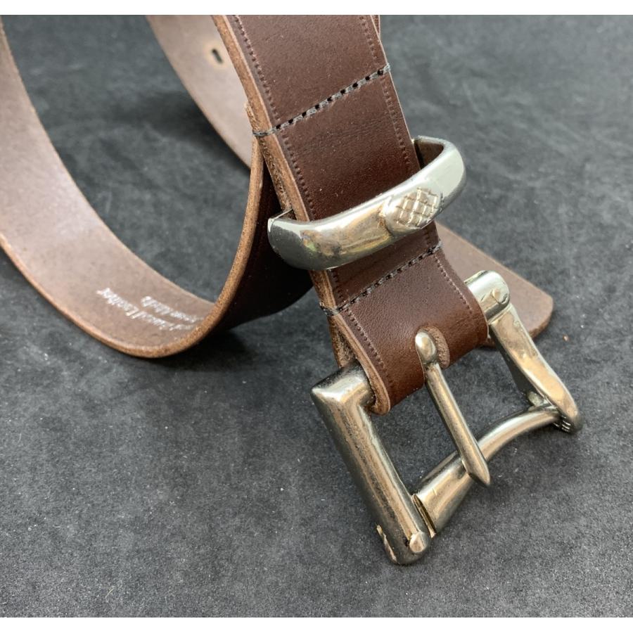 ベルト 栃木レザー 30ミリ クイックリリースバックル ファイヤーマン