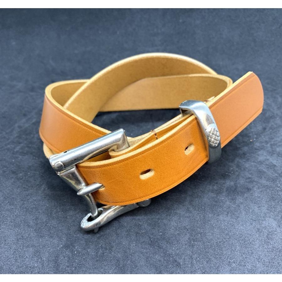 ベルト 栃木レザー 30ミリ クイックリリースバックル ファイヤーマン
