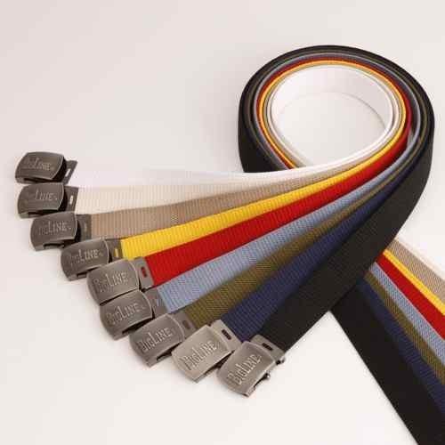 ガチャベルト GIベルト 32ミリ幅 メンズ ベルト コットン BIGLINE 黒