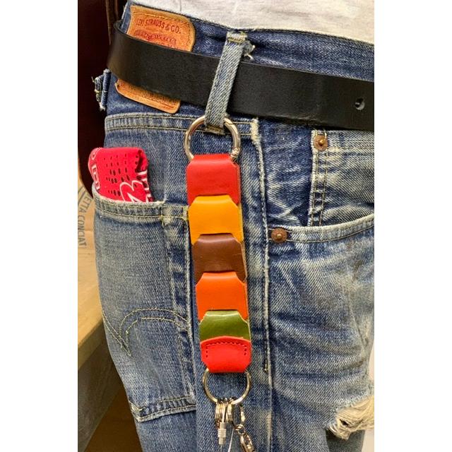 栃木レザー 本革 キーホルダー 編み込み メッシュ カラビナキーホルダー 日本製 キーケース アクセサリー ベルト ファッション小物 メンズ キーリング Jeans Keyring Okuda Belt Web Market 通販 Yahoo ショッピング