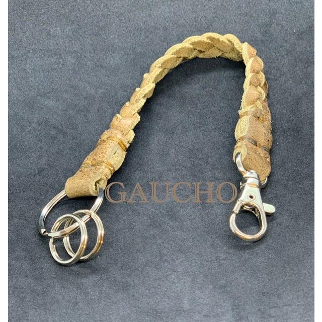 ポストにお届け】レザー キーホルダー キーリング 本革 kudu