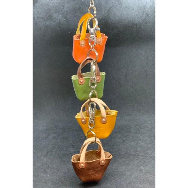 ポストにお届け】 栃木レザー バッグチャーム キーホルダー キーリング