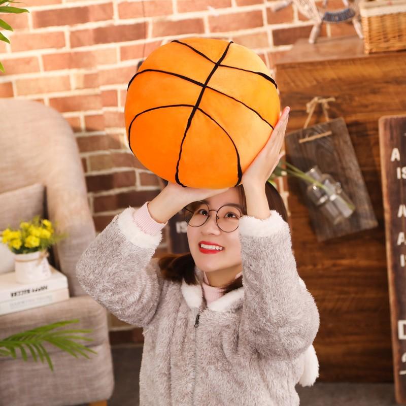 ぬいぐるみ 抱き枕 おもしろクッション バスケットボール リアル