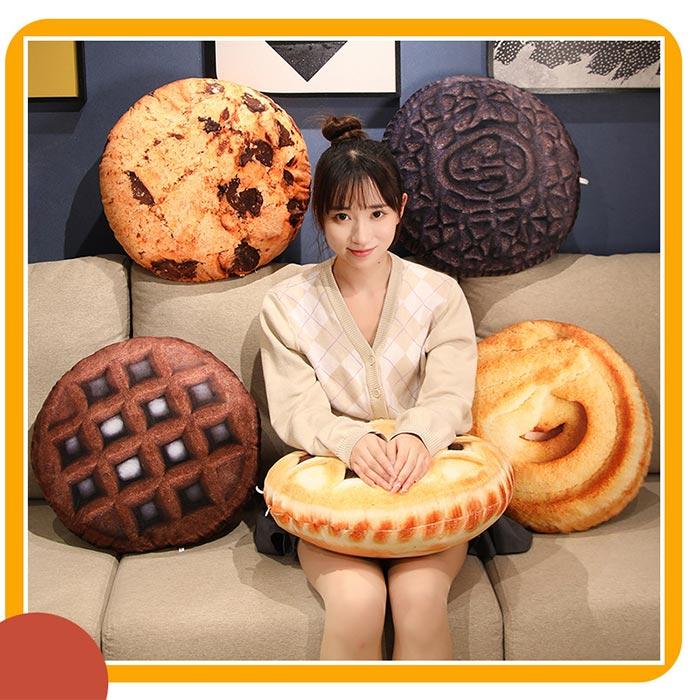 ぬいぐるみ ビスケット リアル 腰枕 抱き枕 クッション インテリア