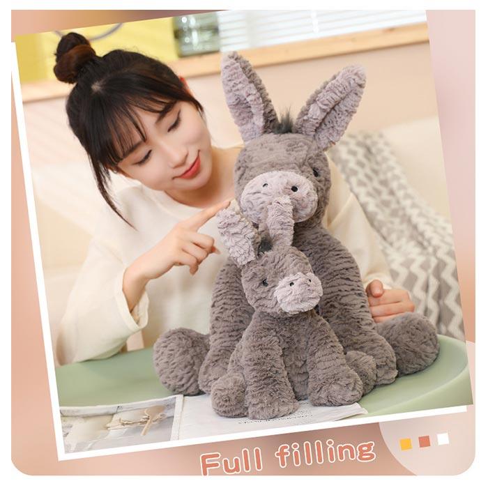 ぬいぐるみ ロバ 抱き枕 インテリア ふわふわ かわいい 装飾品 子供