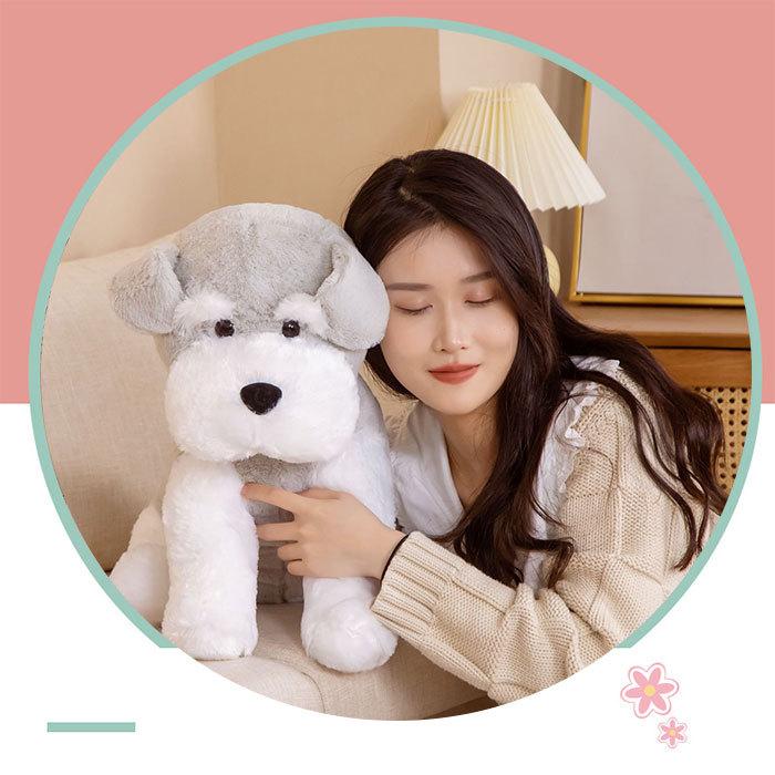 ぬいぐるみ いぬ イヌ 犬 シュナウザー リアル 抱き枕 かわいい