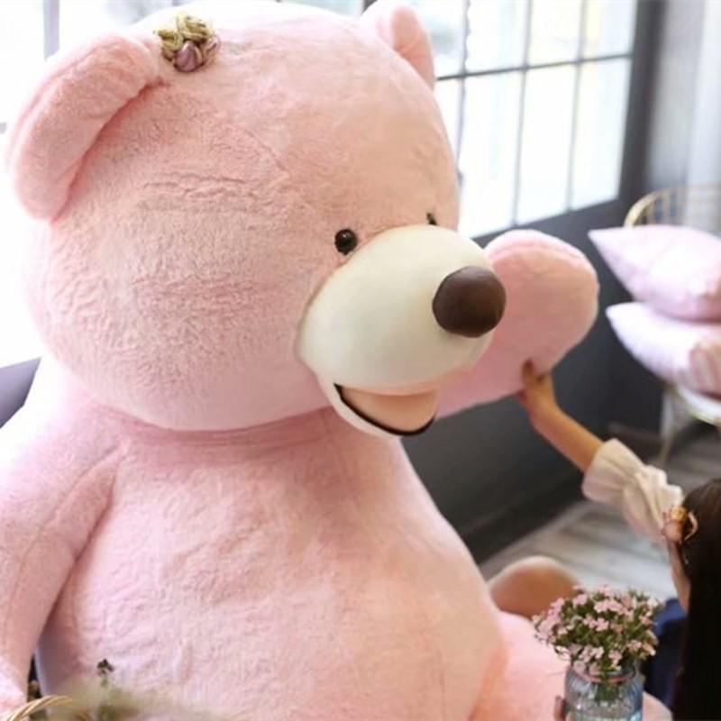 ぬいぐるみ　くま　クマ　 熊　テディベア　コストコ　抱き枕　クッション　誕生日プレゼント　ピンク　100cm｜beluhappines｜20