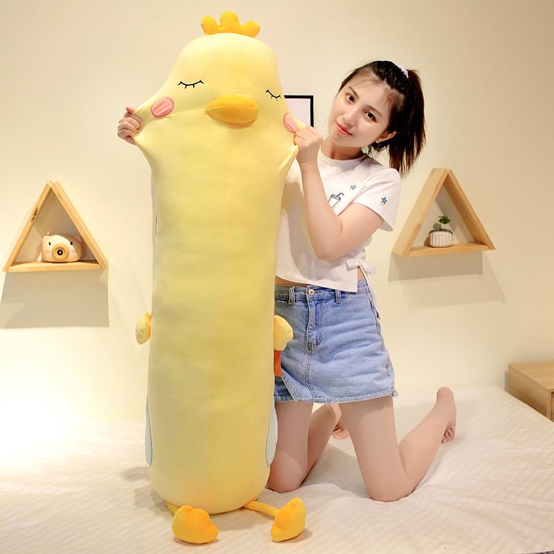 ぬいぐるみ かも 抱き枕 添い寝 かわいい ふわふわ150cmの画像