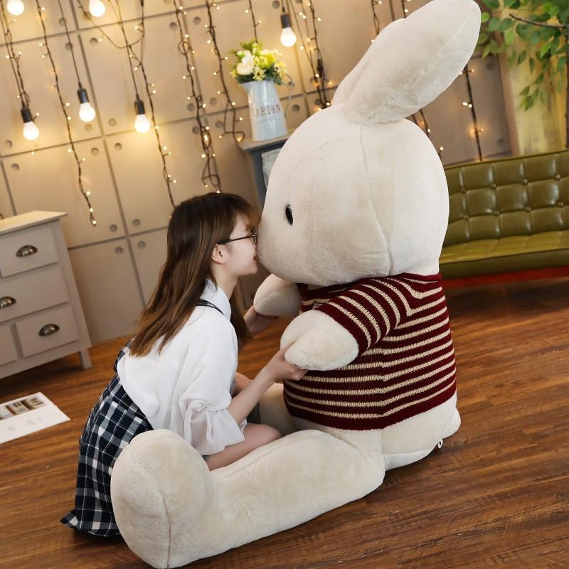 うさぎ　ぬいぐるみ　特大　大きい　兎　抱き枕　クッション　ふわふわ　インテリア雑貨　おしゃれ　誕生日プレゼントの画像