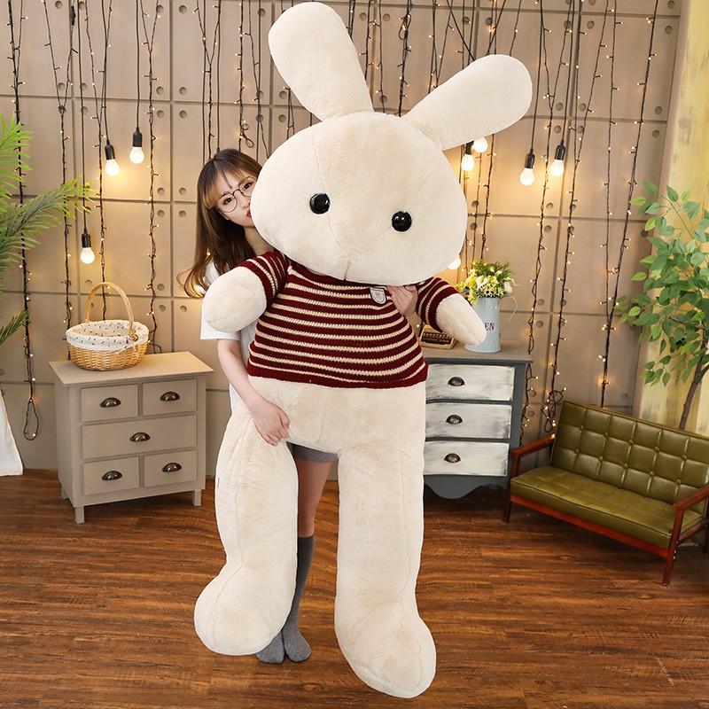 うさぎ　ぬいぐるみ　特大　大きい　兎　抱き枕　クッション　ふわふわ　インテリア雑貨　おしゃれ　誕生日プレゼントの画像