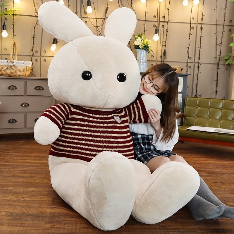 うさぎ　ぬいぐるみ　特大　大きい　兎　抱き枕　クッション　ふわふわ　インテリア雑貨　おしゃれ　誕生日プレゼントの画像