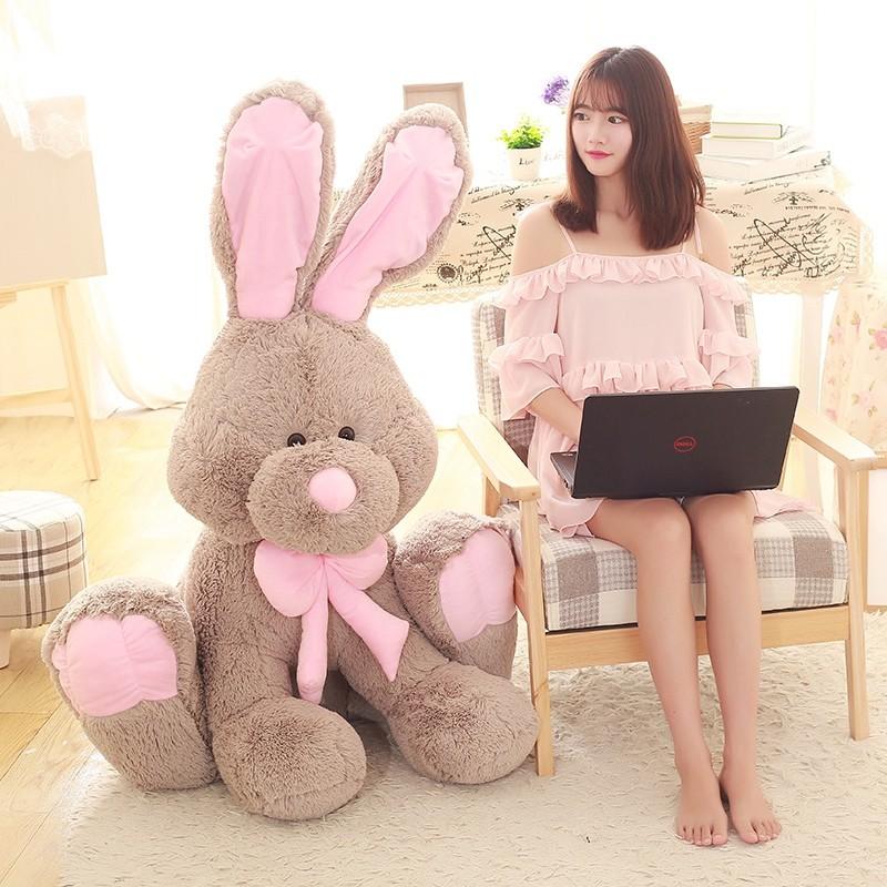 ぬいぐるみ　ウサギ　うさぎ　兎　抱き枕　かわいい　ふわふわ　誕生日プレゼント　100cmの画像