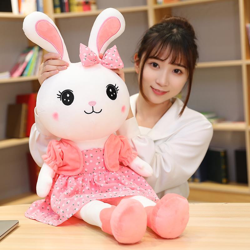 超特価激安 うさぎ ぬいぐるみ かわいい 抱き枕 おもちゃ ふわふわ 誕生日ギフト70cm ぬいぐるみ カラー レッド Www We Job Com