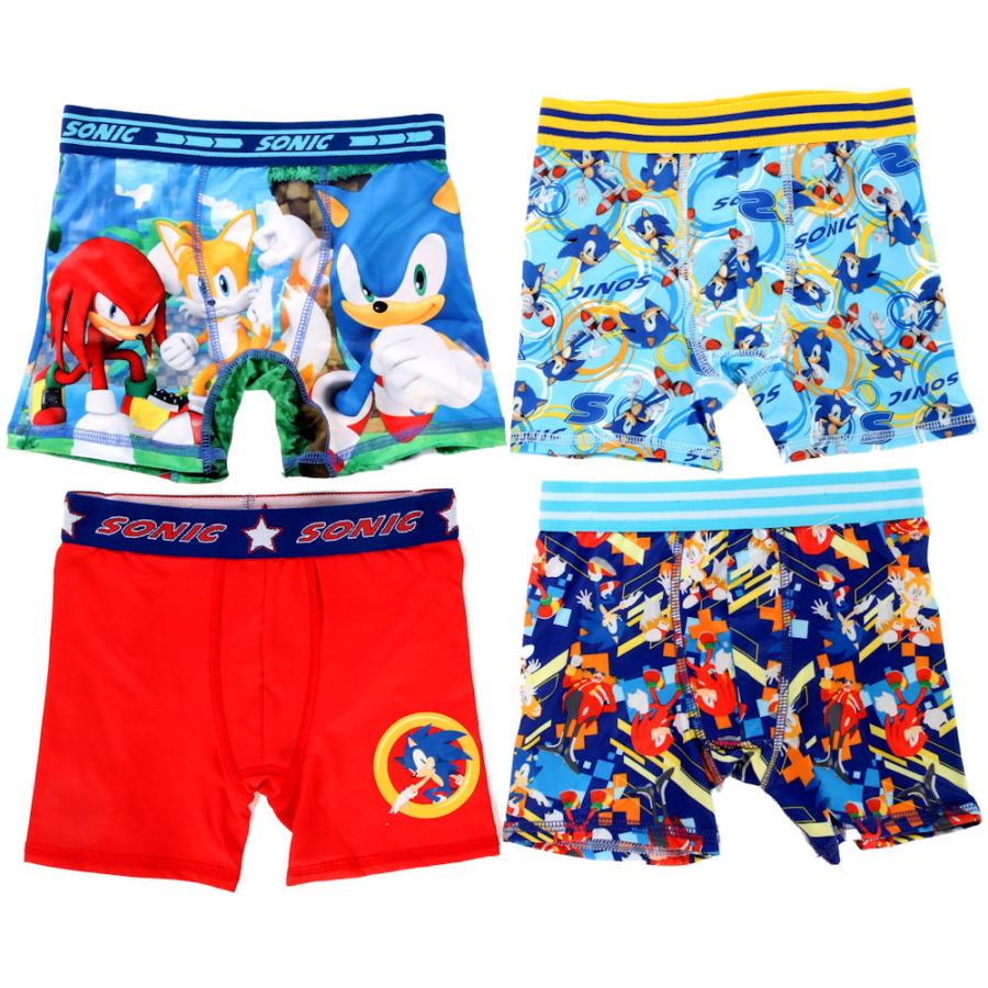 6歳 8歳 ソニック セガ ゲーム パンツ 下着 4枚組 男子 男児