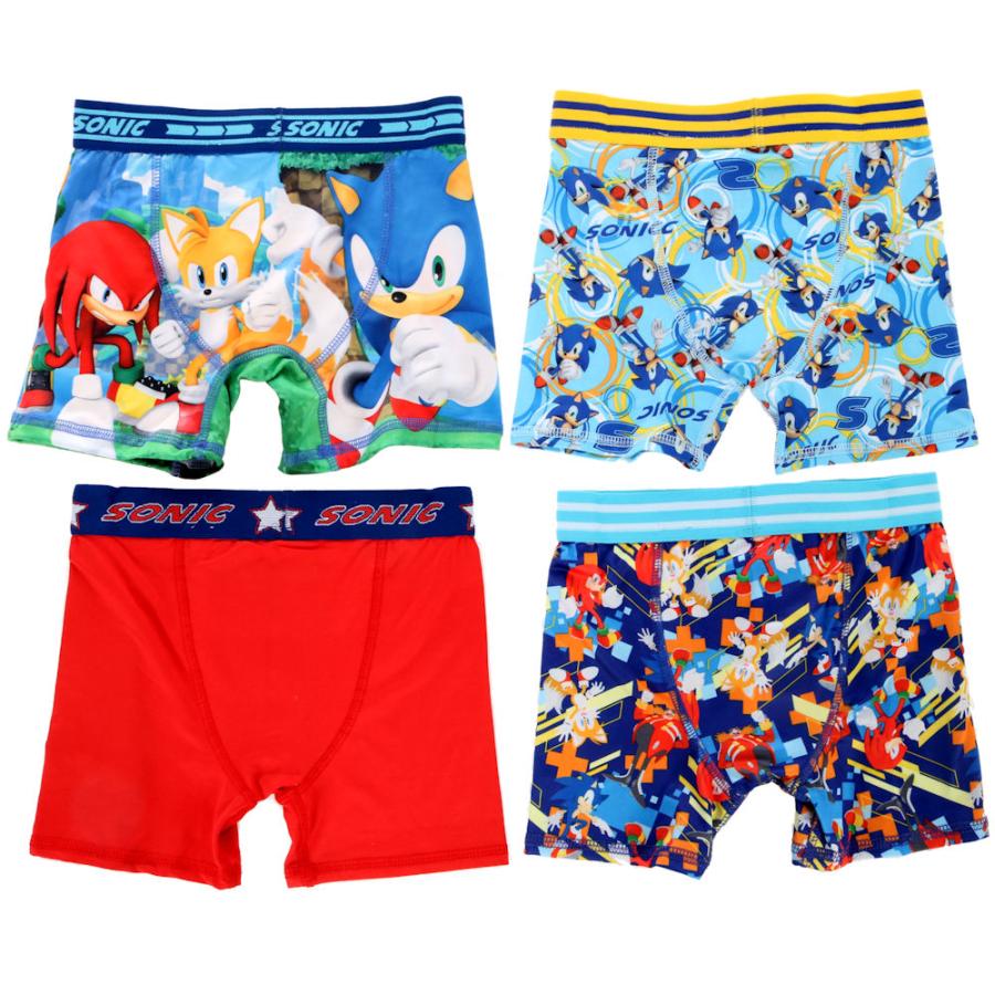6歳 8歳 ソニック セガ ゲーム パンツ 下着 4枚組 男子 男児 子供 子供