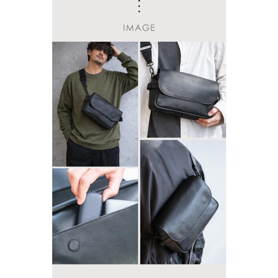 BEMOVITA ミニマルボディバッグ ボディバッグ メンズ 撥水 軽量 斜 
