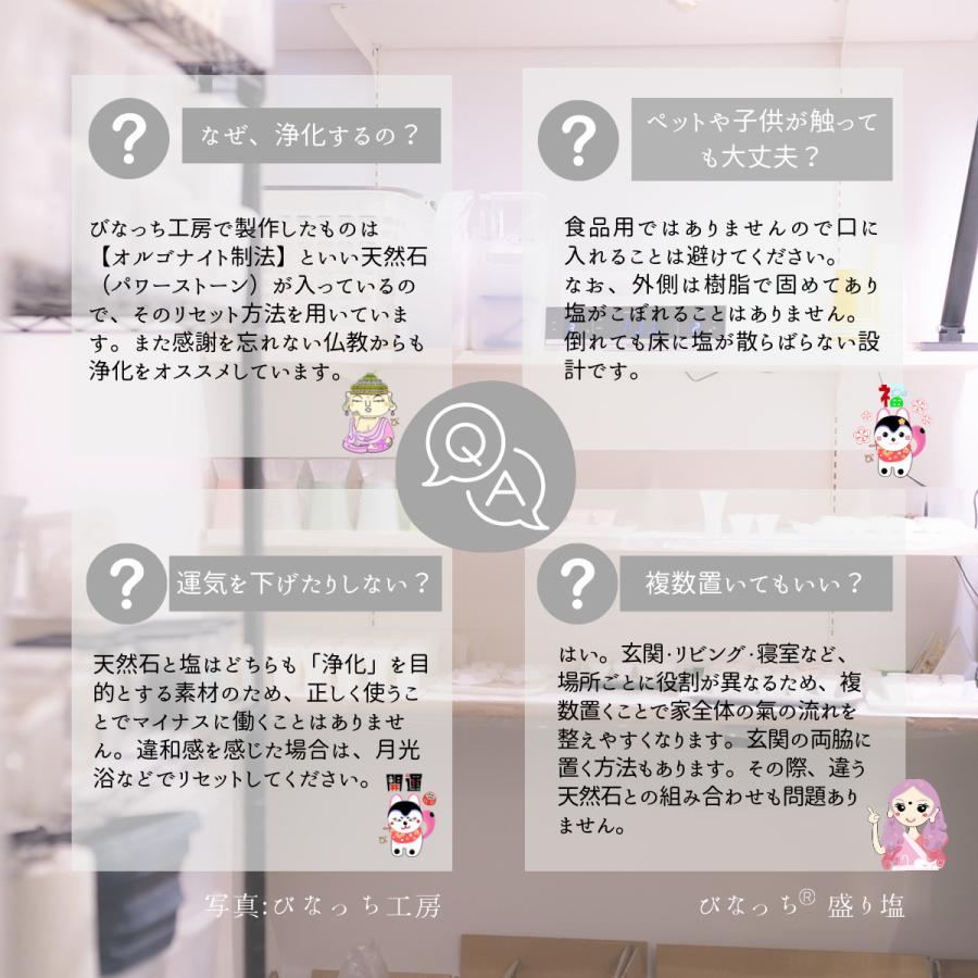 1年間交換がいらない風水オルゴナイト の盛り塩 : びなっち開運