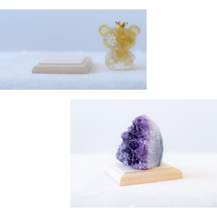 木製正方形台座 6cm角×高さ1cm｜盛り塩・オルゴナイト・天然石の飾り台