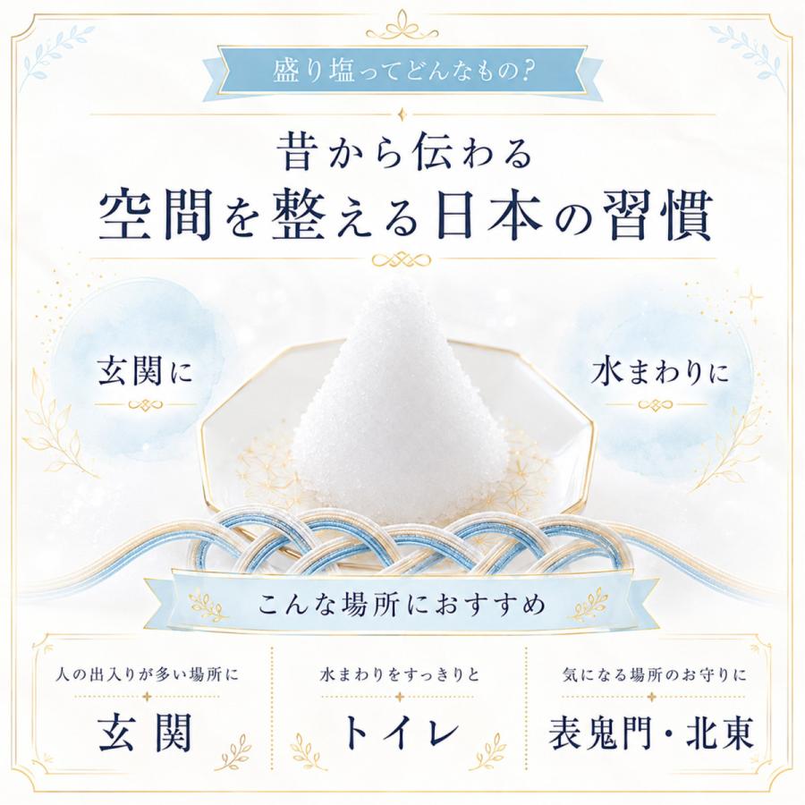 交換不要盛り塩 円すい八角皿セット 選べるカラー｜浄化・魔除け・開運