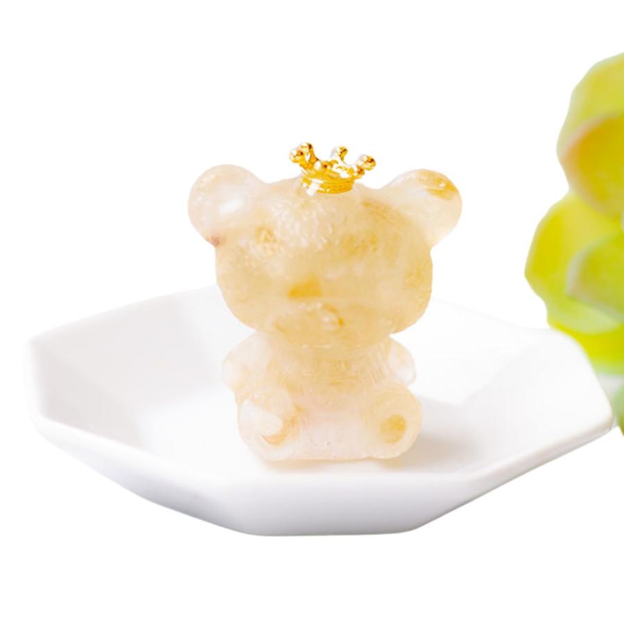 AG-okm-07　天然石 置物 自立クマ シトリン シトリン | Kamoku［カモク］インテリア天然石・鉱物のネットショップ