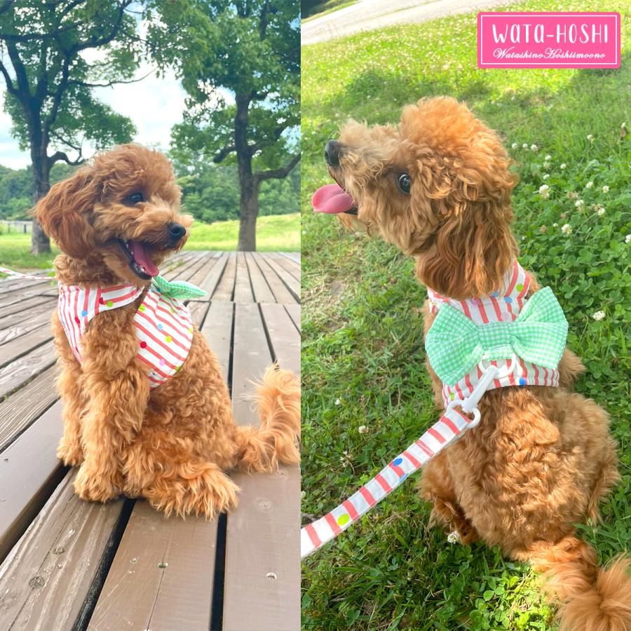着物和風大きなリボン付ハーネスリードセット猫服ドッグウェアわんこ服犬服 犬の服 送料無料】 犬 小型犬 犬用 浴衣 リード付きハーネス 和風 おしゃれ