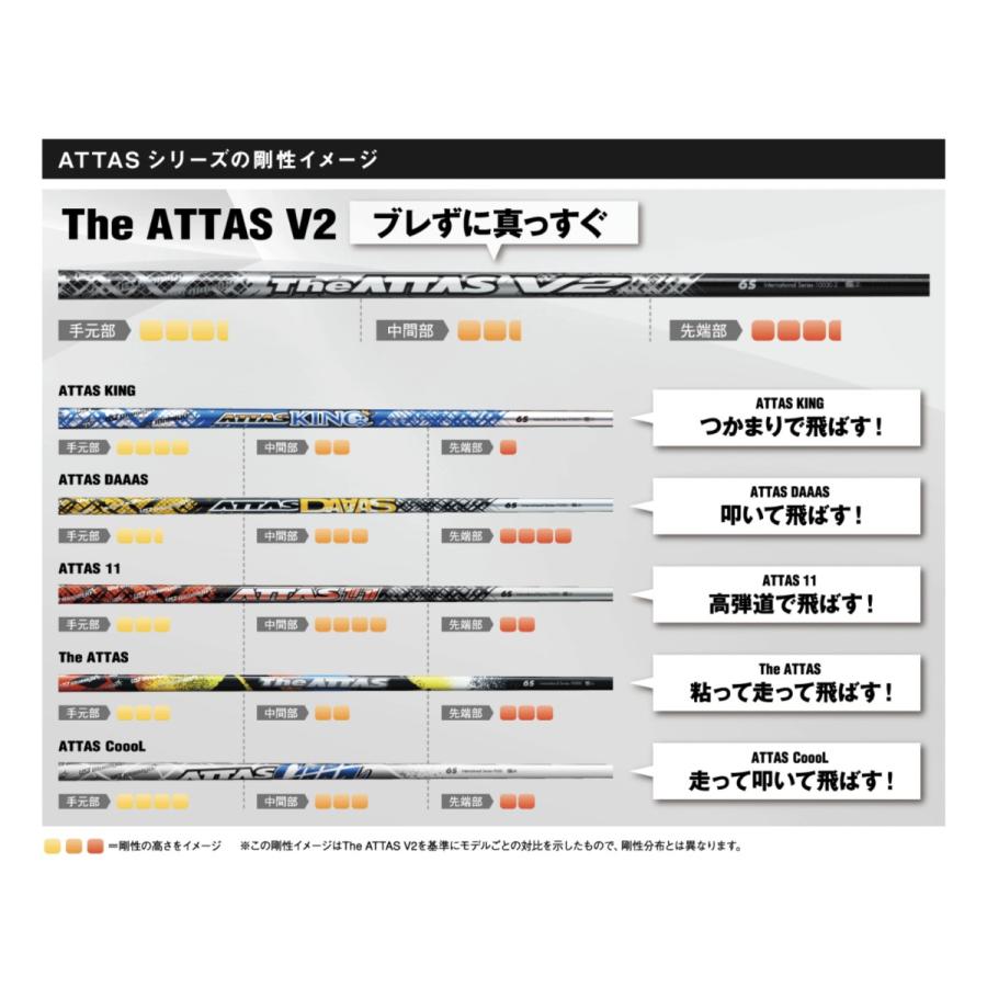 The ATTAS V2 日本仕様 コブラ COBRA スリーブ付 シャフト UST マミヤ 