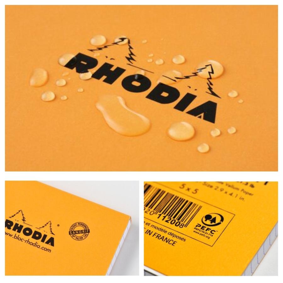 RHODIA ロディア ノート WEBNOTEBOOK A6 横罫 & ブロックメモ BLOC RHODIA No.13 方眼 各1セット 父の日ギフト｜bene-bene｜06