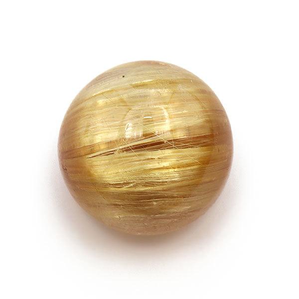 ルチルクォーツ キャッツアイ 7.53ct ラウンドカボション １個限定 製品オーダー可能 |  | 02