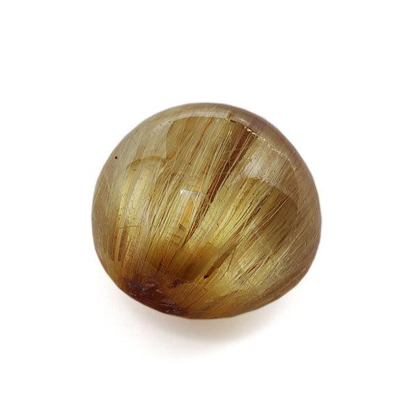 ルチルクォーツ キャッツアイ 7.53ct ラウンドカボション １個限定 製品オーダー可能 |  | 03