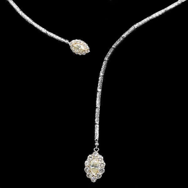 K18WG 1.0ct ロシアンダイヤモンドペンダントトップ