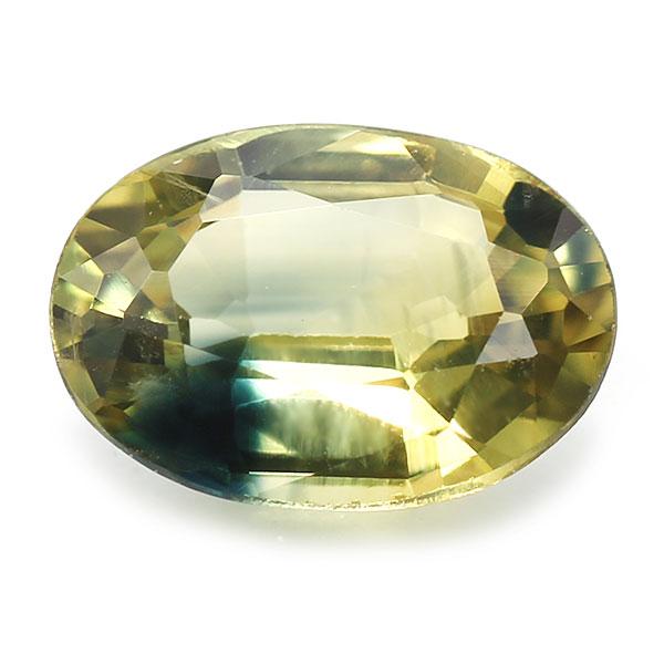 P10％ ☆バイカラーサファイア 0.78ct オーバル 限定1個 こちら