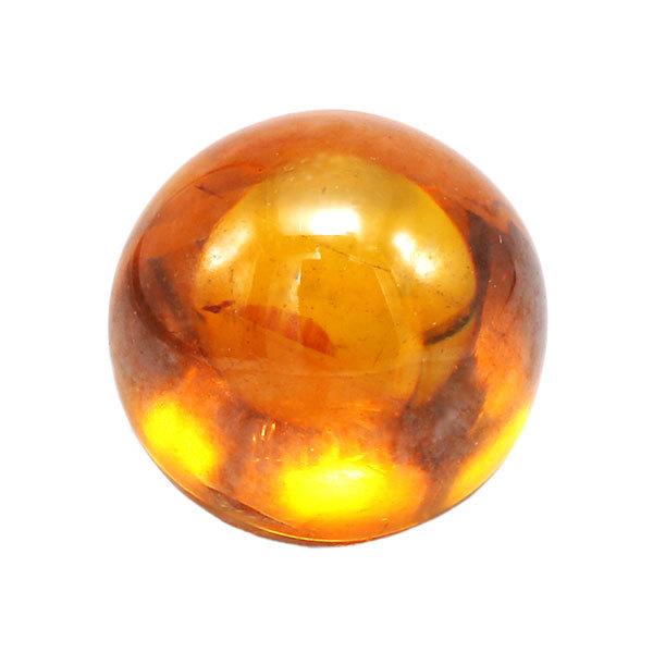 GW詰込福袋開催中 オレンジ スファレライト ラウンドカボション 1.28ct 1個限定 製品オーダー可能_1