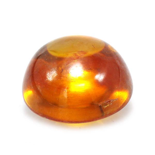 GW詰込福袋開催中 オレンジ スファレライト ラウンドカボション 1.28ct 1個限定 製品オーダー可能_2