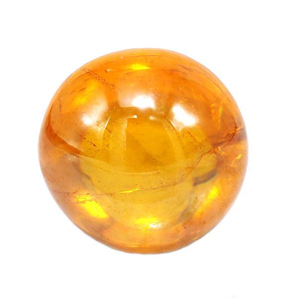 オレンジ スファレライト ラウンドカボション 1.23ct 1個限定 製品オーダー可能_1
