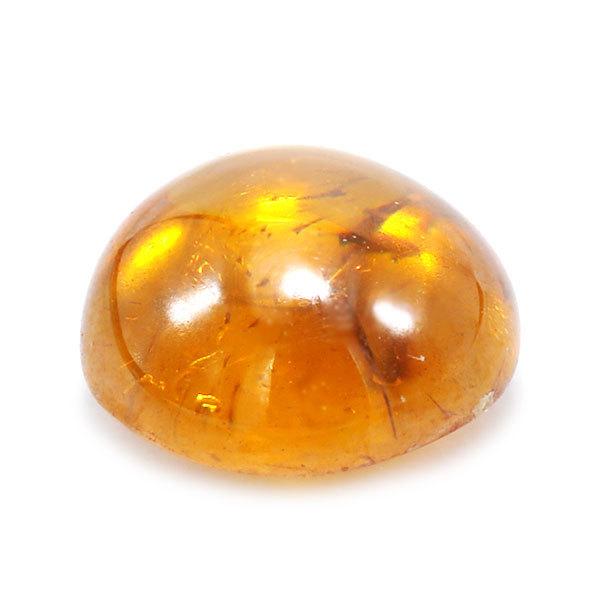 オレンジ スファレライト ラウンドカボション 1.23ct 1個限定 製品オーダー可能_2