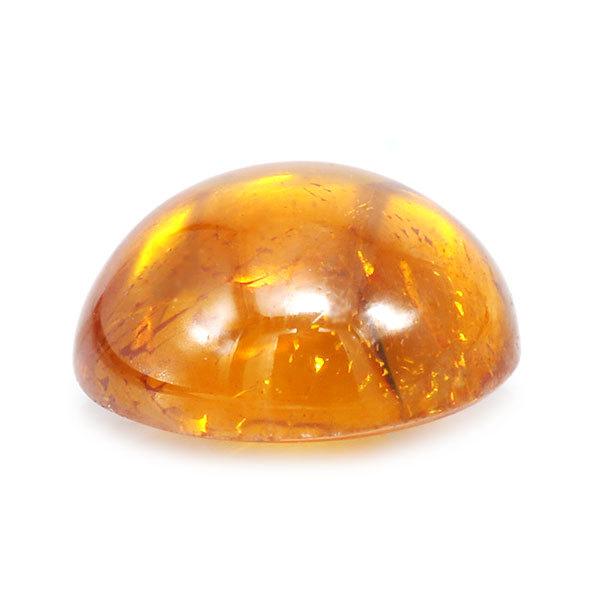 オレンジ スファレライト ラウンドカボション 1.23ct 1個限定 製品オーダー可能_3