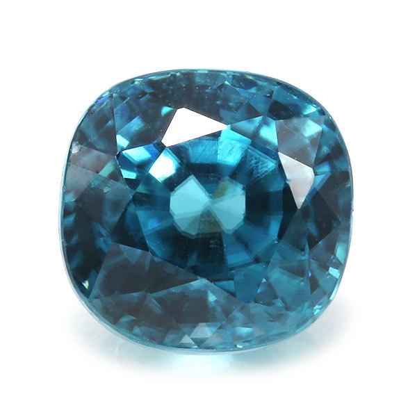 ブルージルコン クッション 4.34ct 1個限定 製品オーダー可能の画像