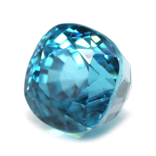 ブルージルコン クッション 4.34ct 1個限定 製品オーダー可能の画像