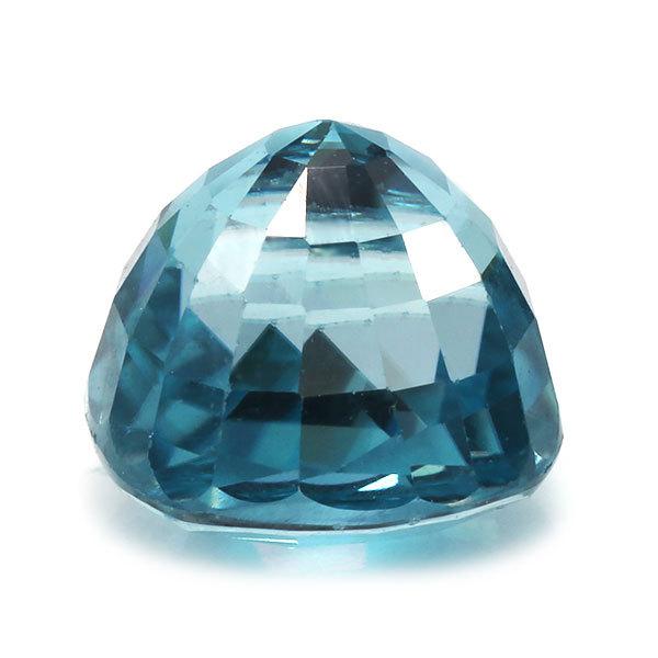 ブルージルコン クッション 4.34ct 1個限定 製品オーダー可能の画像