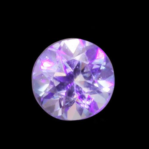 希少石 UV蛍光 2.5mm 0.08ct ベニトアイト ラウンド 限定1個 製品