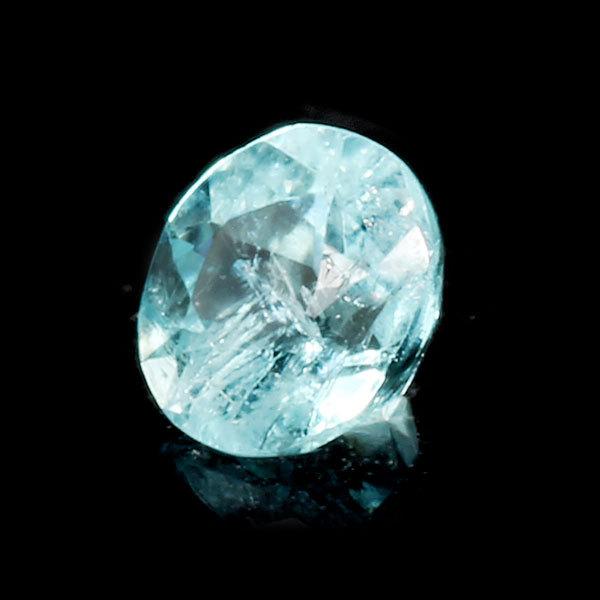 クーポンの日 パライバトルマリン ラウンド 3.1mm 0.12ct 1個限定 