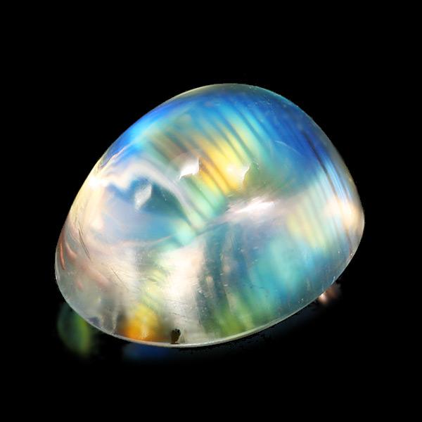 週末お値下げ❗BARNEYS アナコンダ プラチナムーンストーン オーバルリング ポイント10％ レインボームーンストーン オーバル カボション