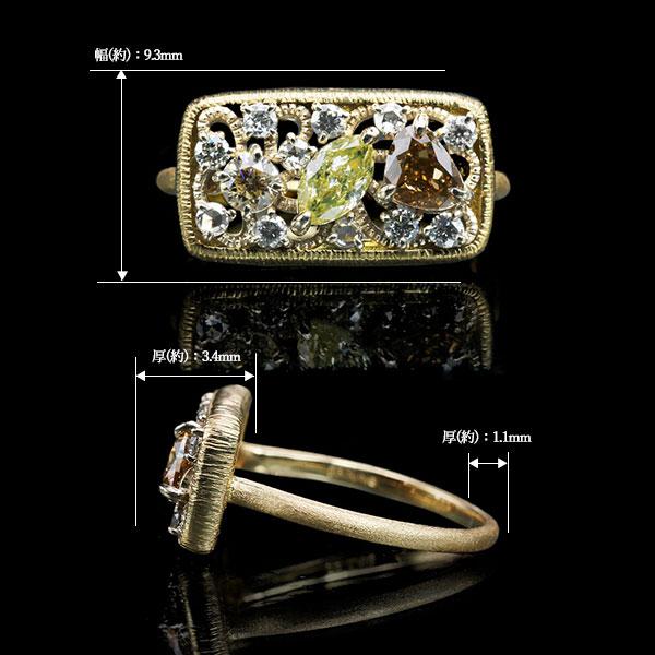 GW福袋開催 指輪 限定1本 K18YG/K18CGコンビ 0.93ct 蛍光 GW福袋開催 指輪 限定1本 K18YG/K18CGコンビ 0.93ct 蛍光