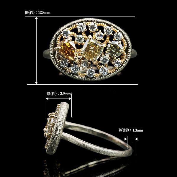 GW福袋開催 指輪 限定1本 K18CG/K18PGコンビ 1.13ct 蛍光 GW福袋開催 指輪 限定1本 K18CG/K18PGコンビ 1.13ct 蛍光